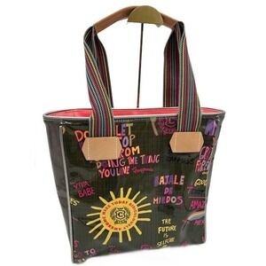 Consuela Tote Bag Colorful Graphic Print Everyday Carryall Purse